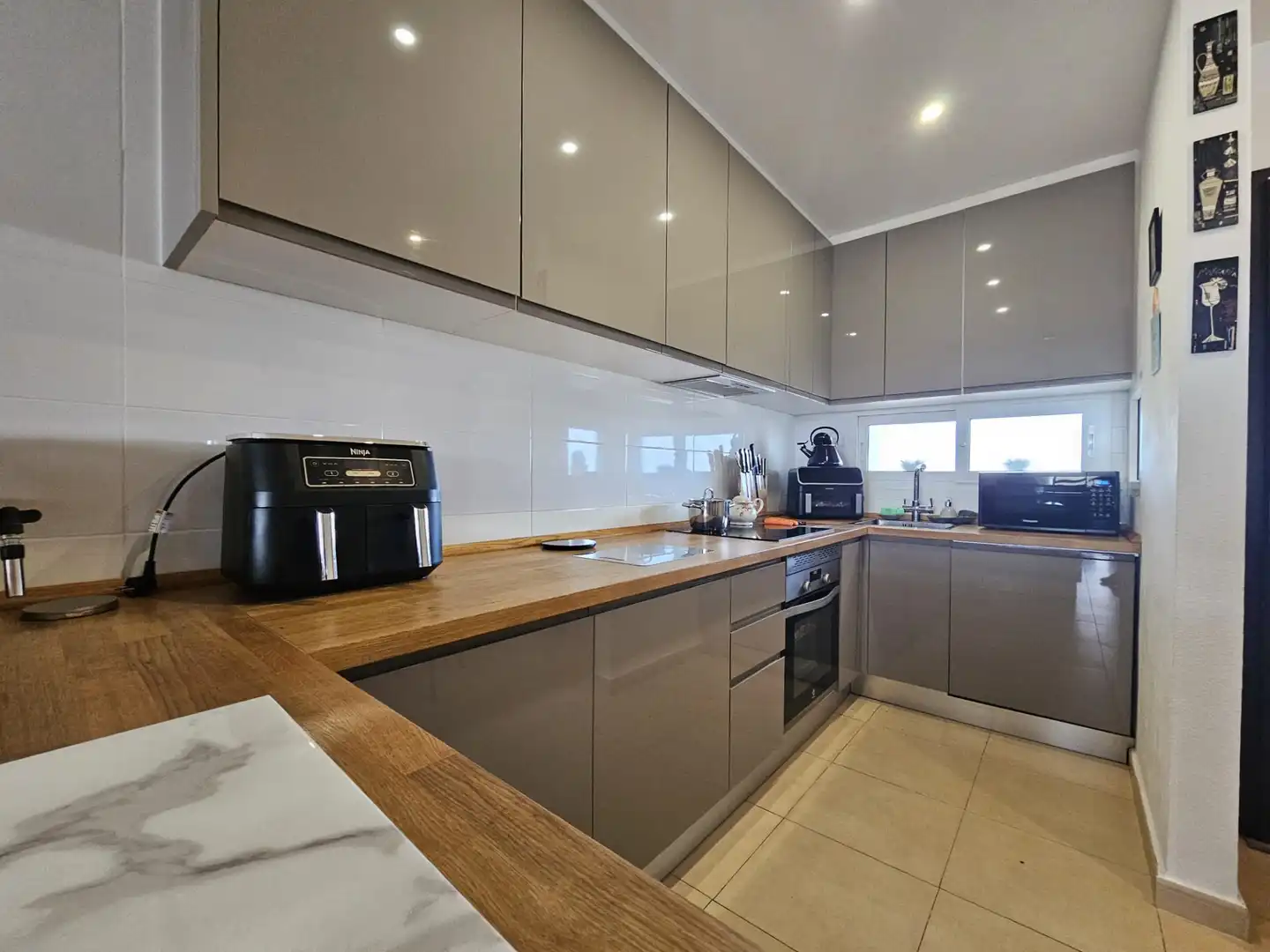 Cocina de Apartamento en venta en Alhama de Murcia con Aire acondicionado, Amueblado y Piscina comunitaria