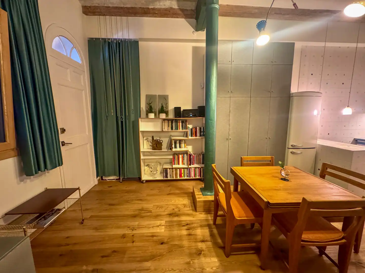 Dining room of Lofts for sale in Barcelona  with Air Conditioner, Private garden and Parquet flooring