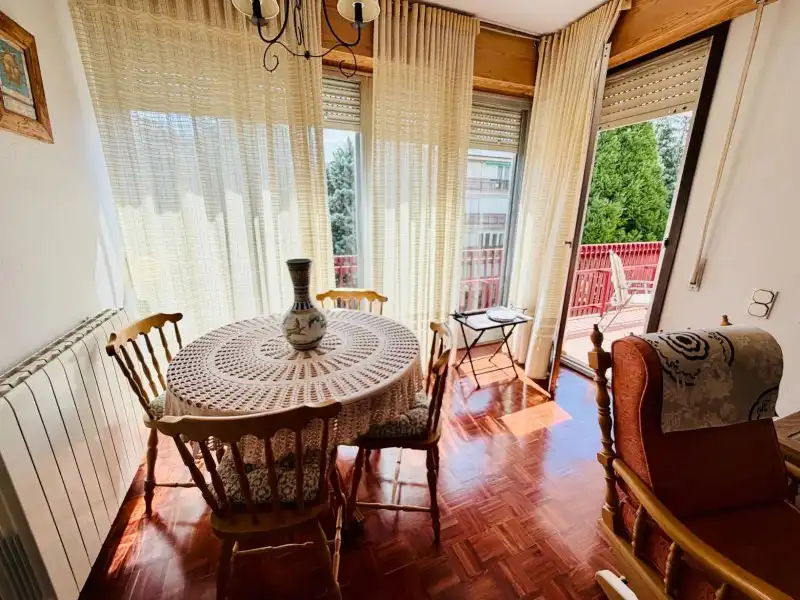 Dining room of Flat for sale in El Espinar  with Heating, Parquet flooring and Terrace