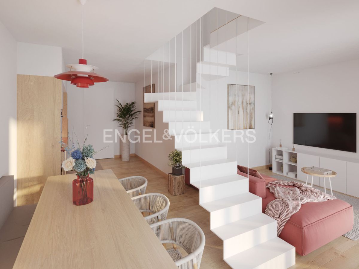 Living room of Duplex for sale in  Barcelona Capital  with Air Conditioner, Heating and Terrace