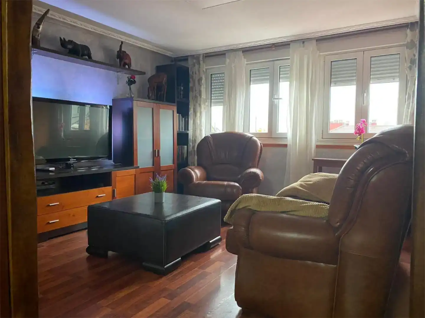 Sala d'estar de Casa adosada en venda en Mieres (Asturias) amb Balcó