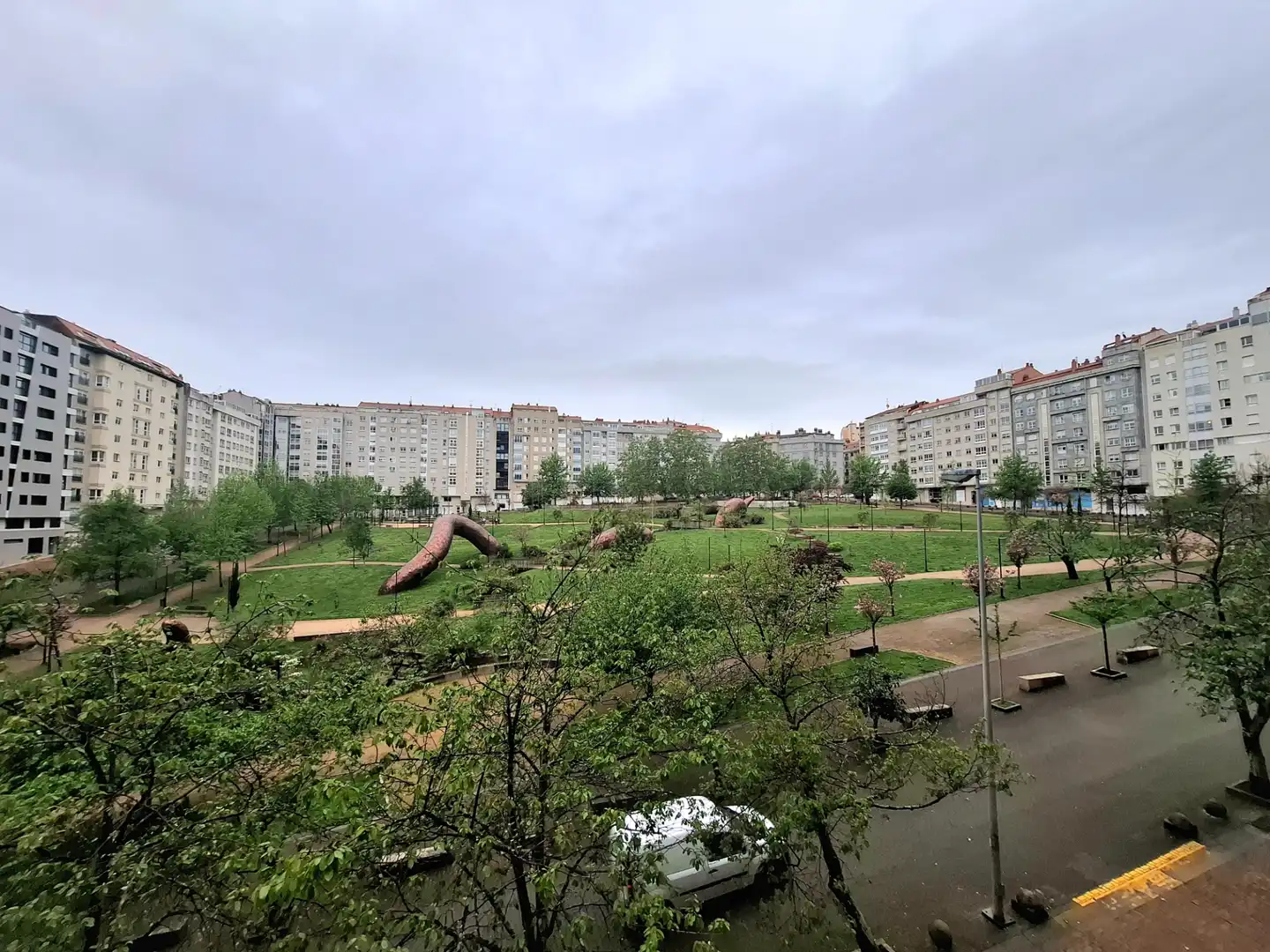 Vista exterior de Pis en venda en Vigo  amb Calefacció, Traster i Balcó