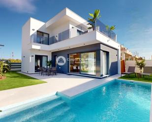 Vista exterior de Casa o xalet en venda en San Javier amb Calefacció, Terrassa i Piscina