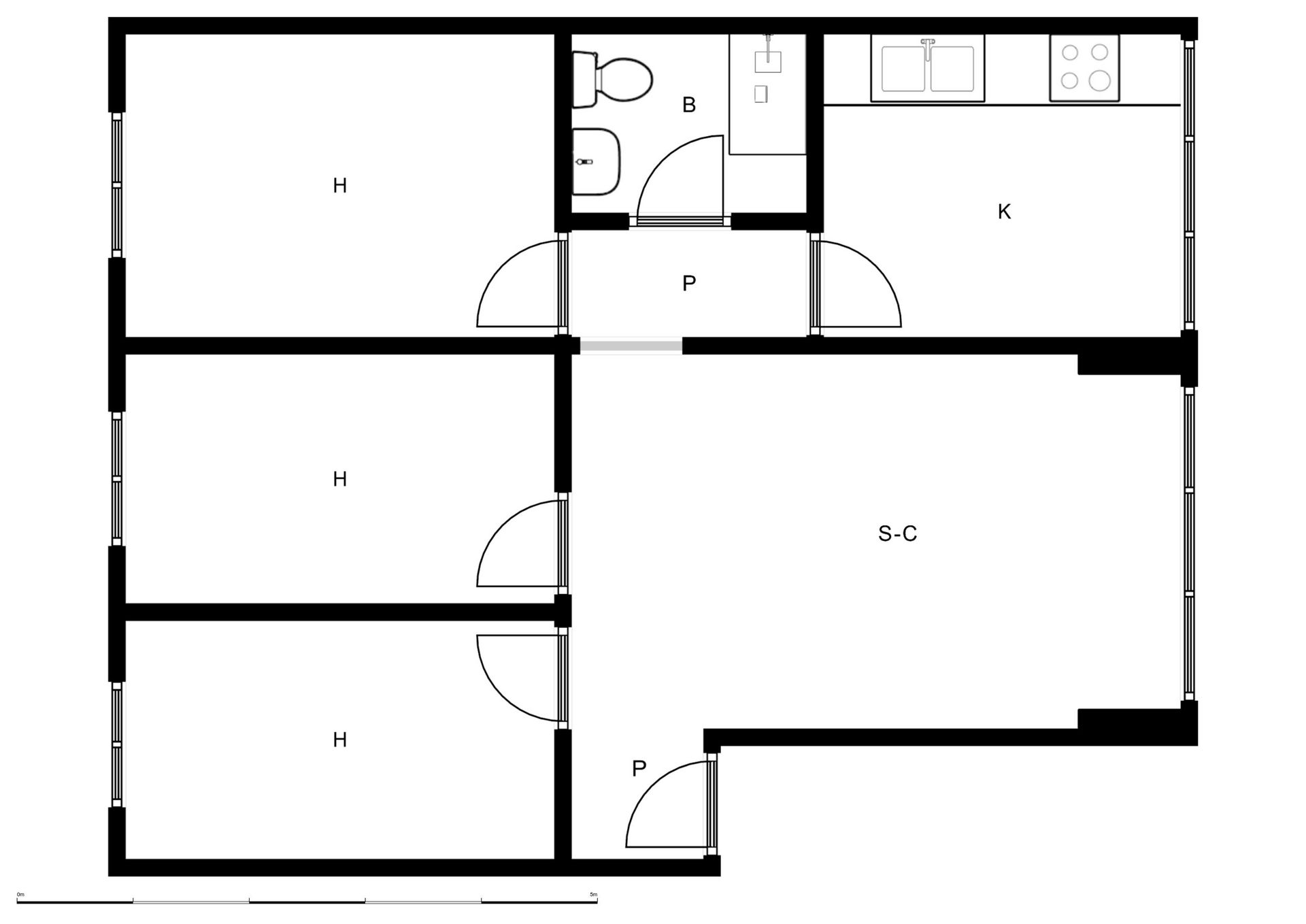 Flat for sale in  Barcelona Capital  with Heating, Terrace and Oven
