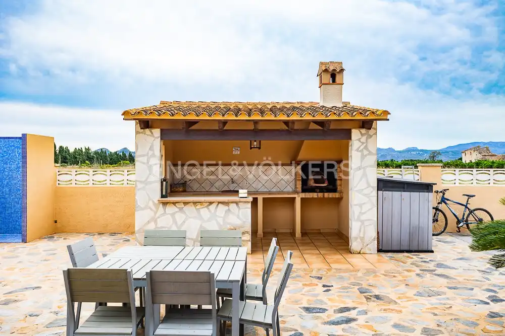 Terrace of Country homes for rent in Dénia  with Air Conditioner, Heating and Private garden