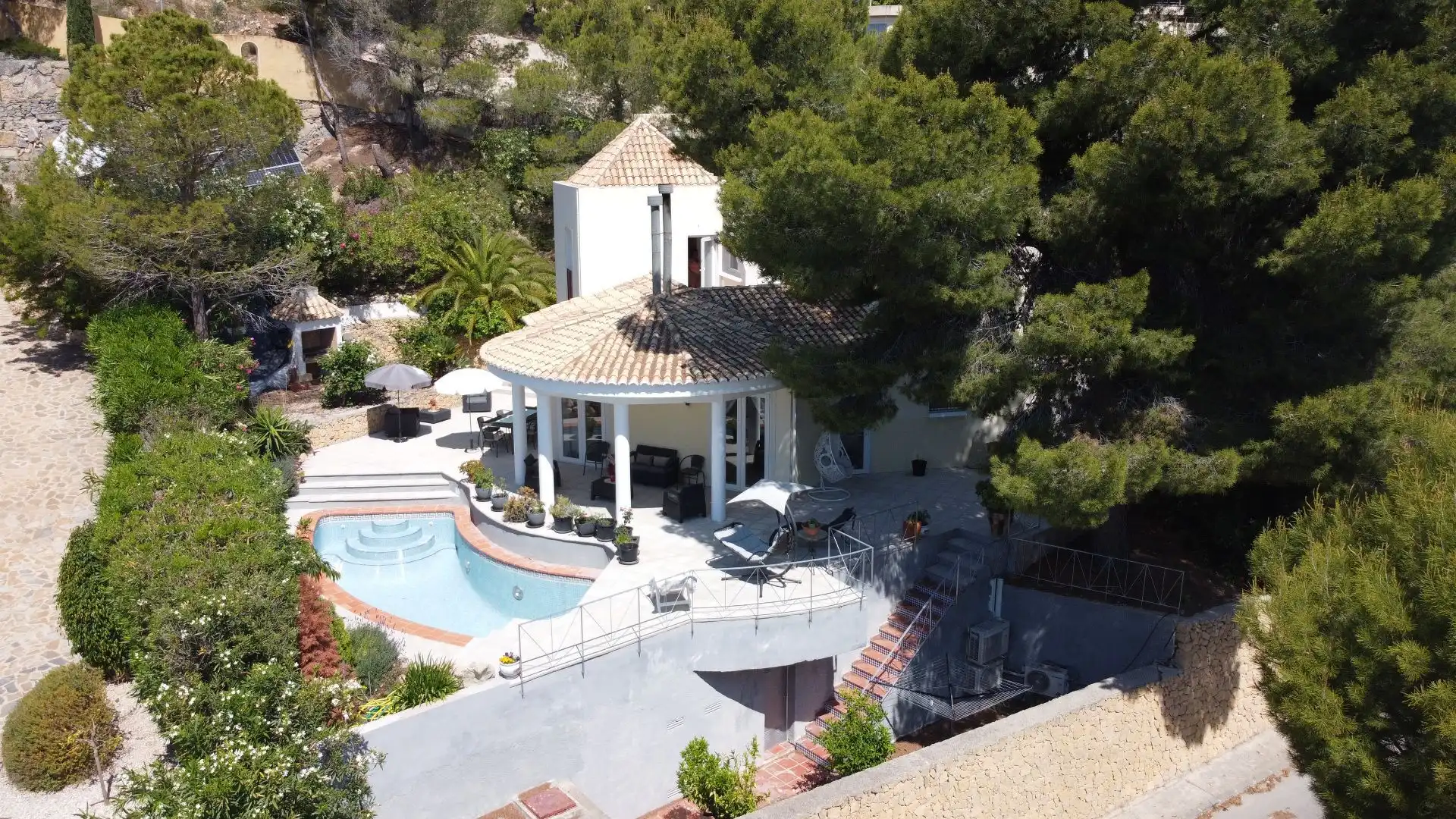 Vista exterior de Casa o chalet en venta en Altea con Aire acondicionado, Calefacción y Jardín privado