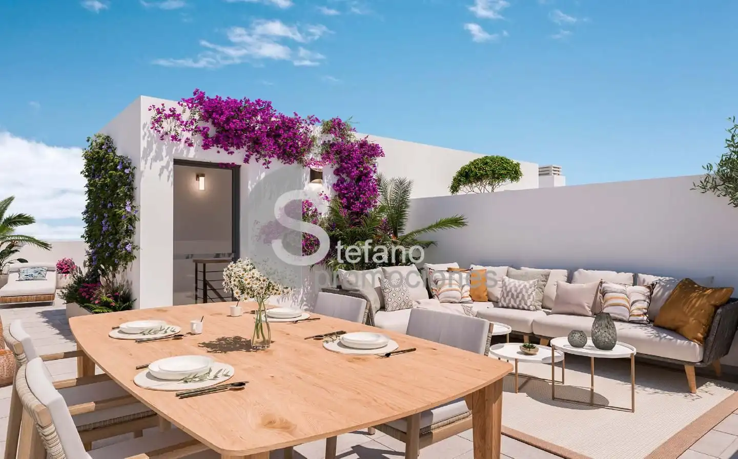 Terraza de Casa adosada en venta en Málaga con Aire acondicionado, Jardín privado y Terraza