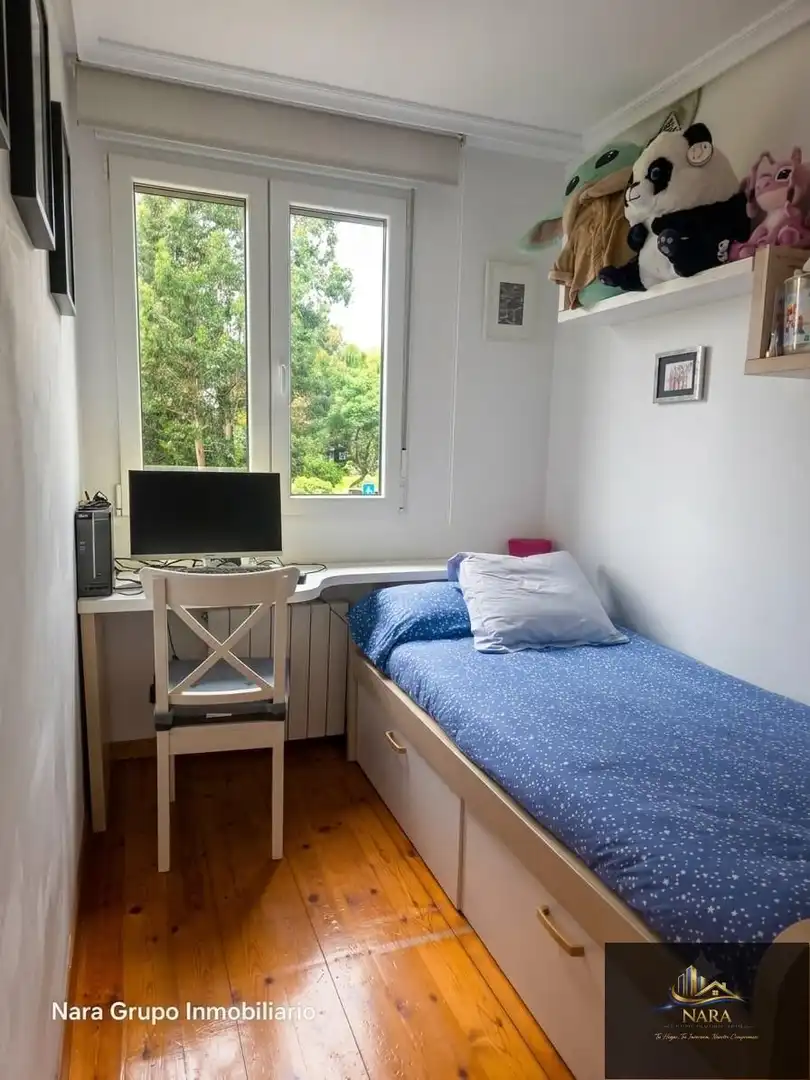 Schlafzimmer von Wohnung zum Verkauf in Santander mit Heizung, Privatgarten und Parkett