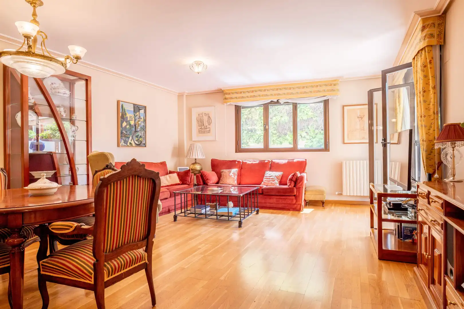 Living room of Duplexes for sale in Zaragoza  with Air Conditioner, Heating and Private garden