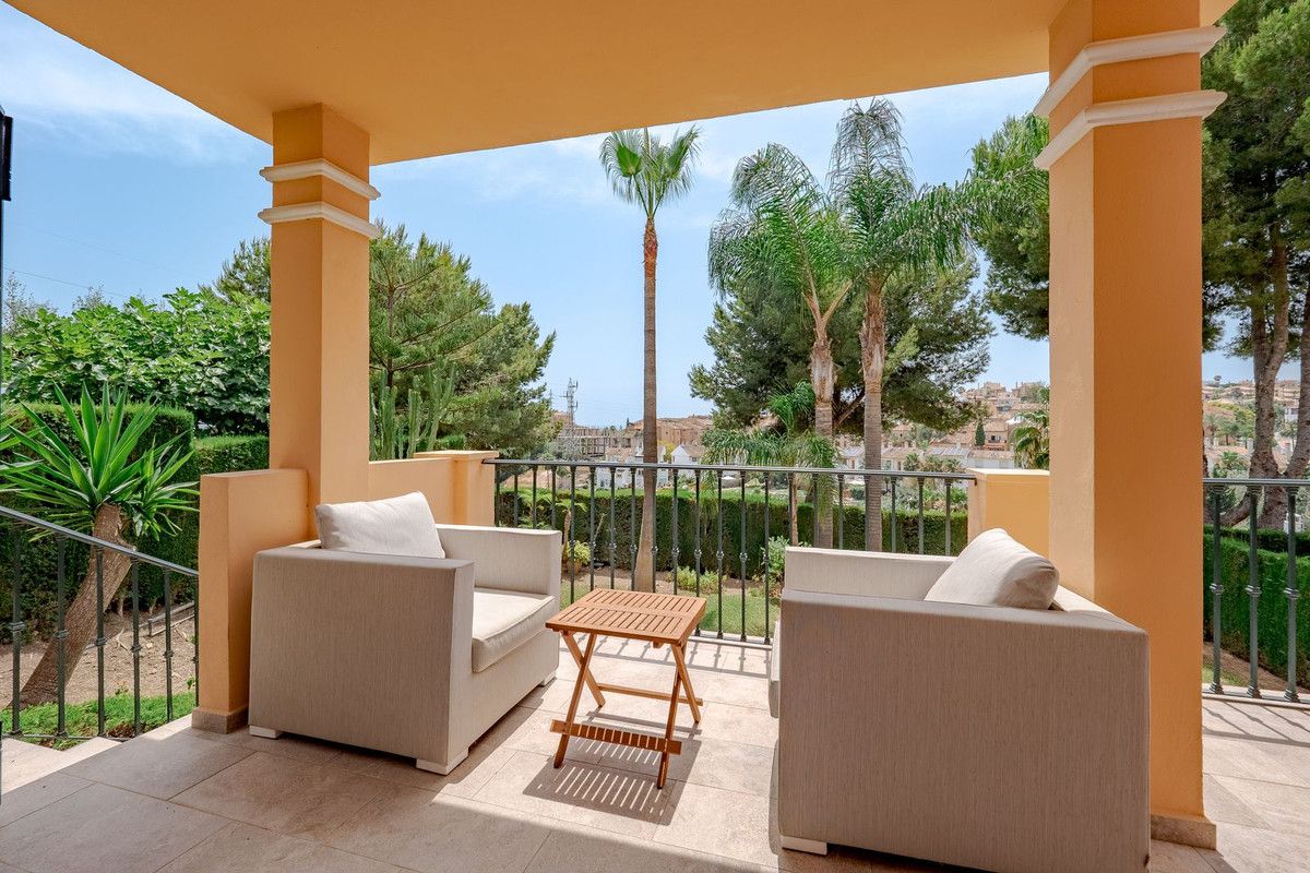 Terrassa de Casa adosada en venda en Mijas amb Aire condicionat, Calefacció i Jardí privat