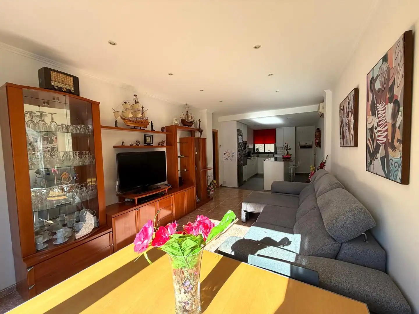 Wohnzimmer von Wohnungen zum Verkauf in El Vendrell mit Klimaanlage, Heizung und Terrasse