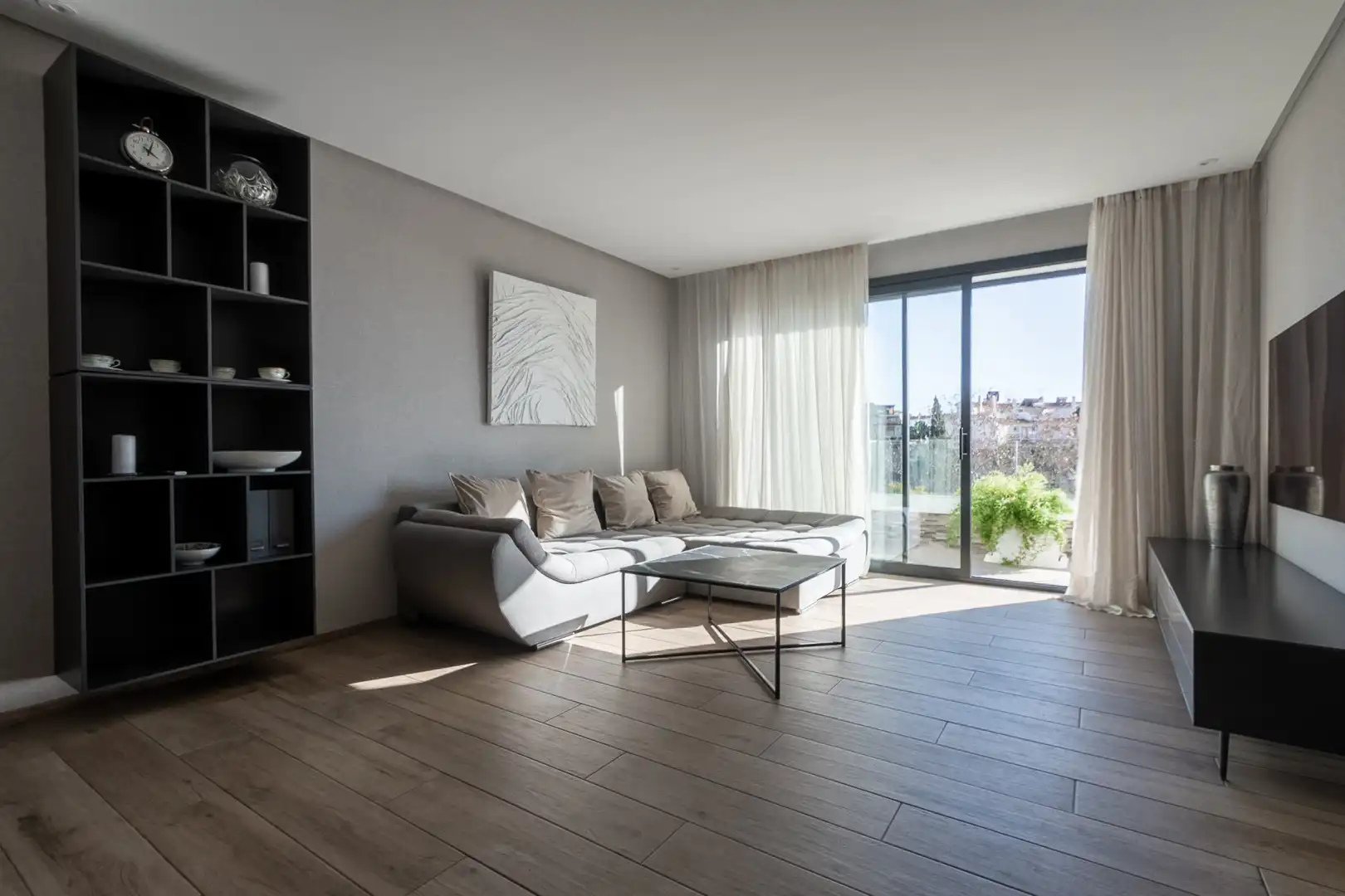 Living room of Attic for rent in Marbella  with Air Conditioner, Heating and Terrace