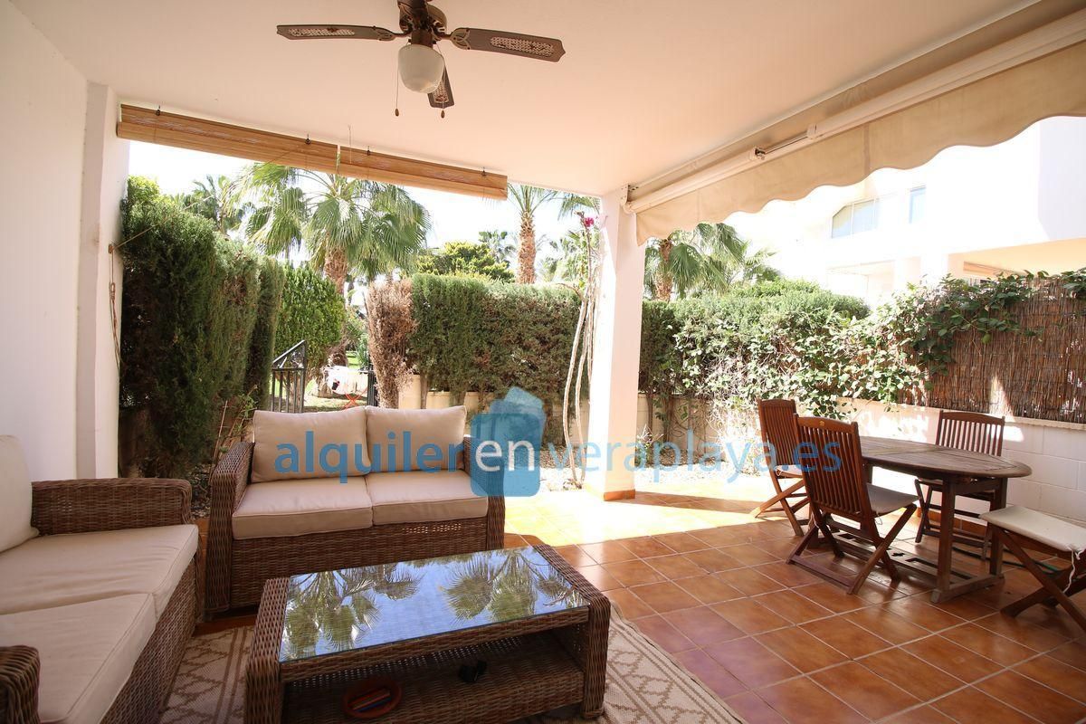 Garden of Flat to rent in Vera  with Air Conditioner, Terrace and Furnished