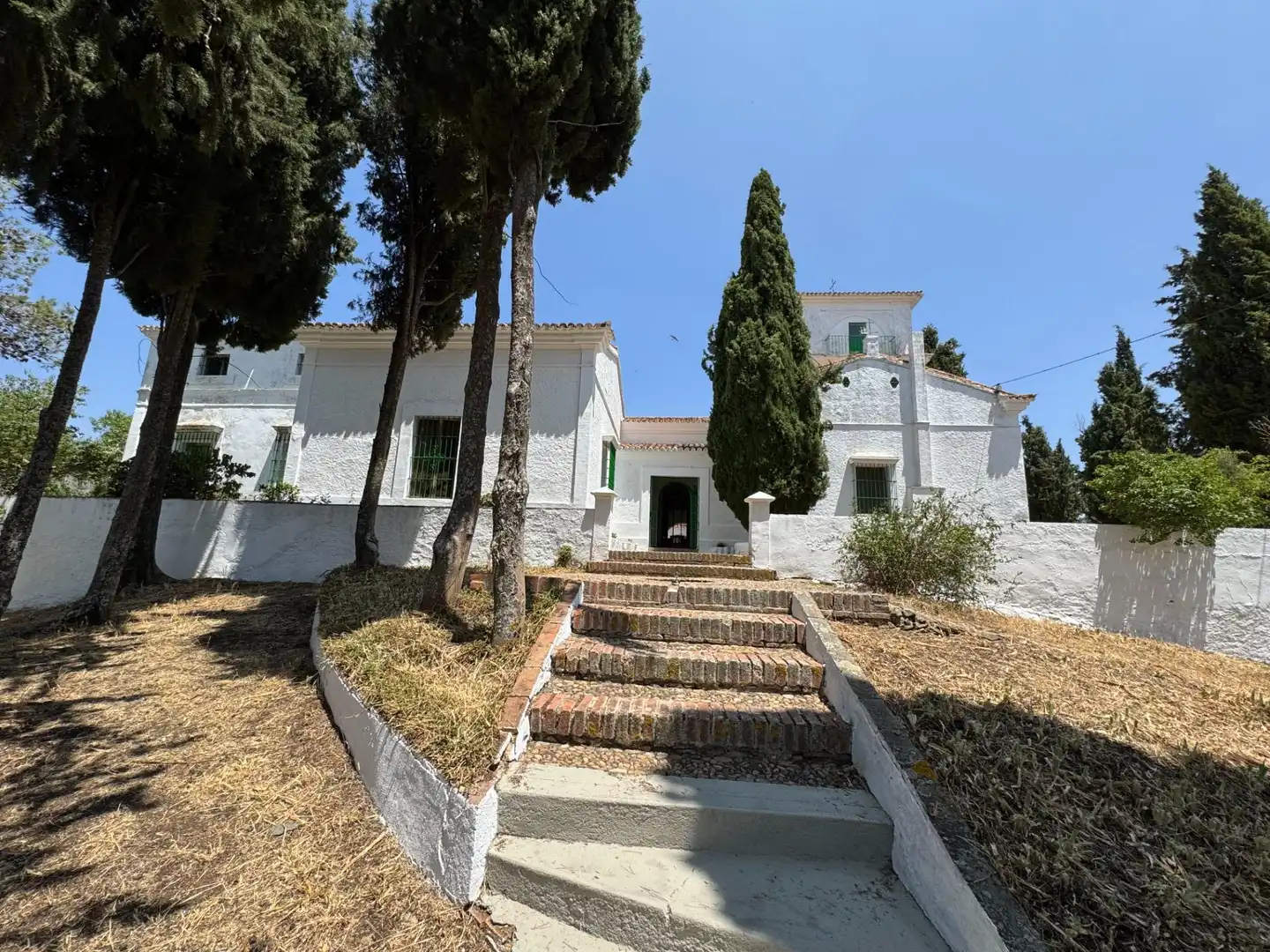 Außenansicht von Country house zum Verkauf in Cazalla de la Sierra mit Terrasse, Abstellraum und Schwimmbad