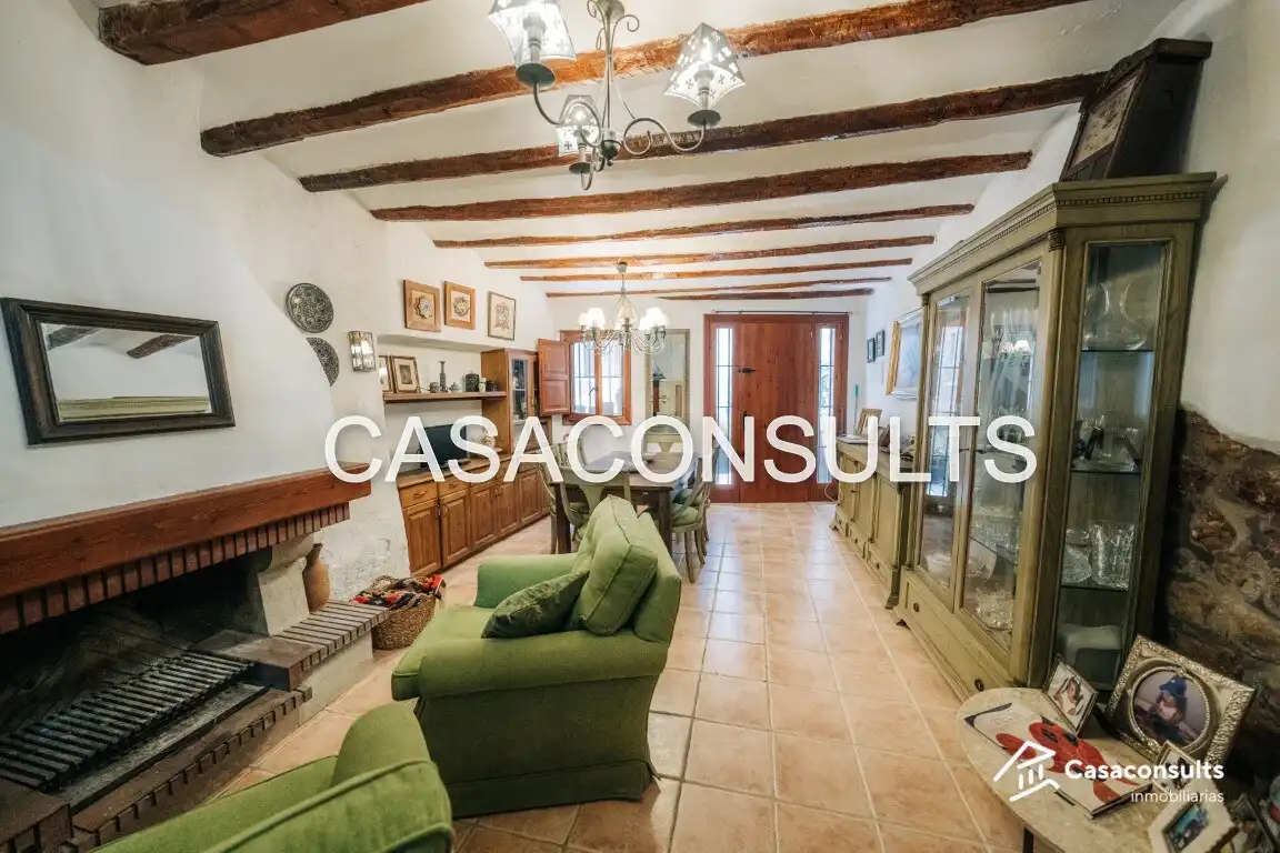 Sala d'estar de Casa o xalet en venda en Vilafamés amb Calefacció, Terrassa i Moblat