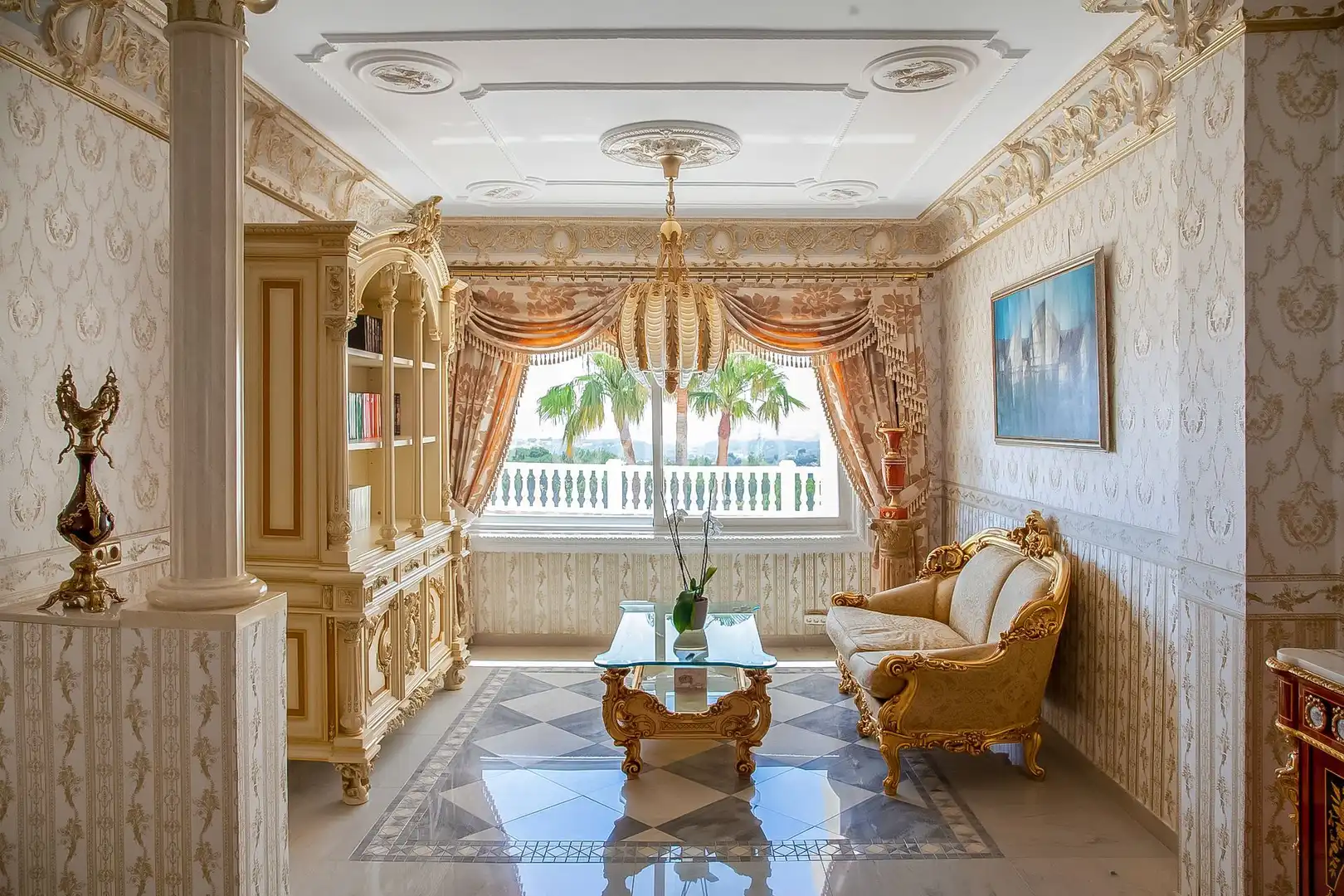 Sala d'estar de Casa o xalet de lloguer en Altea la Vella