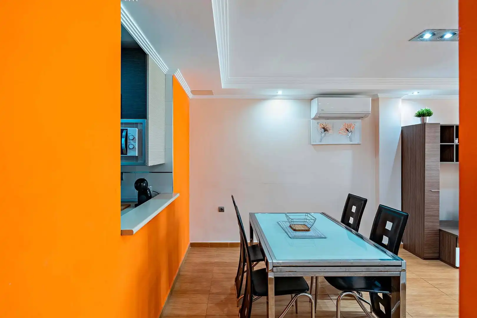 Dining room of Flat for sale in Roquetas de Mar  with Air Conditioner, Terrace and Furnished