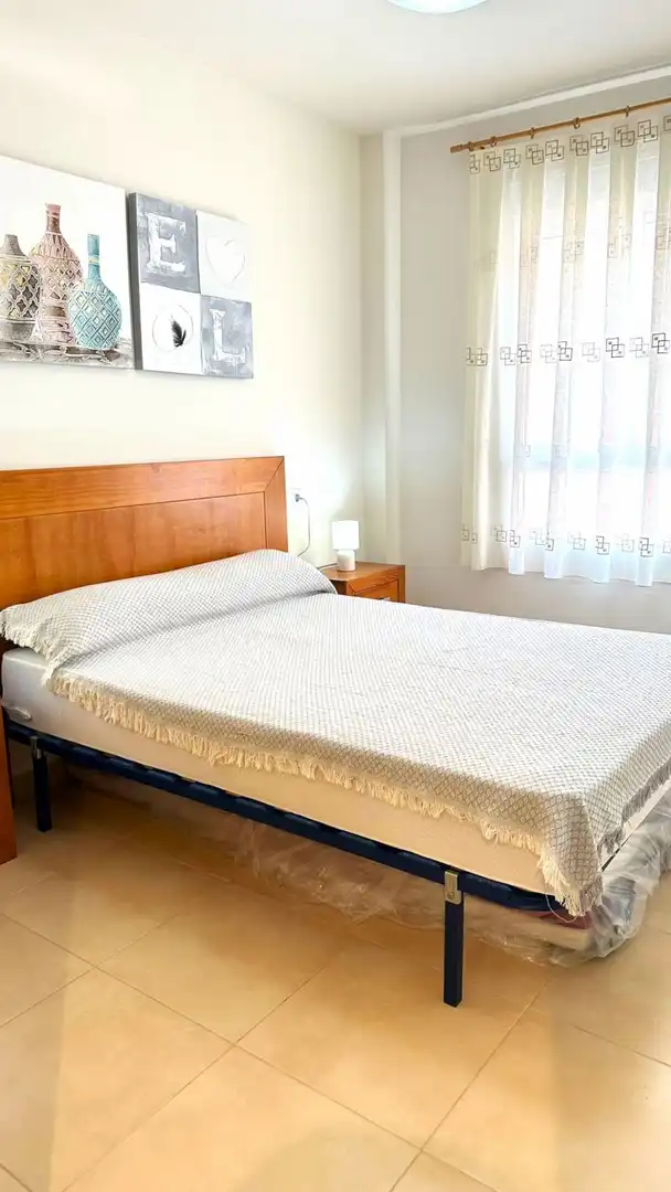 Schlafzimmer von Wohnung zur Miete in Canet d'En Berenguer mit Privatgarten, Terrasse und Möbliert