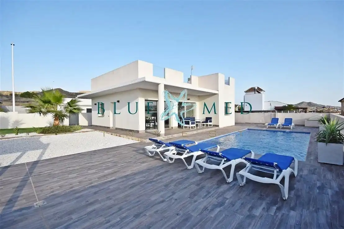 Piscina de Casa o chalet en venta en Mazarrón con Aire acondicionado, Calefacción y Jardín privado