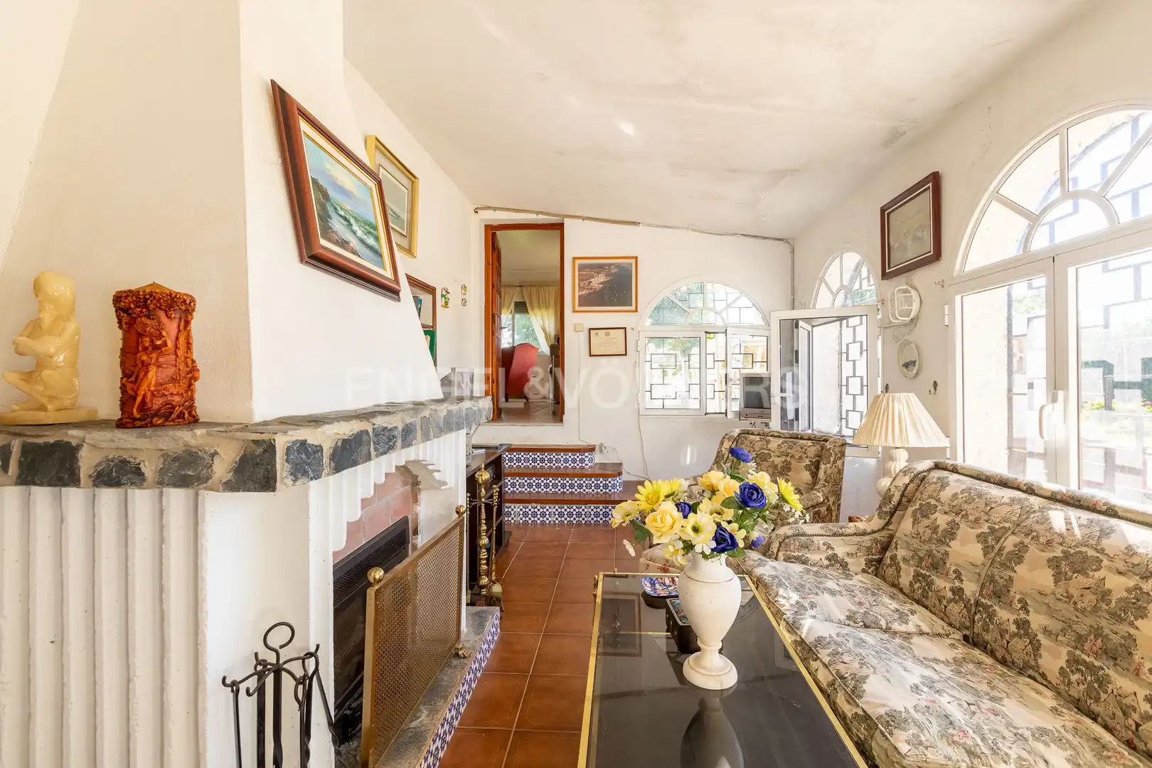 Sala de estar de Finca rústica en venta en El Rompido con Aire acondicionado, Calefacción y Jardín privado