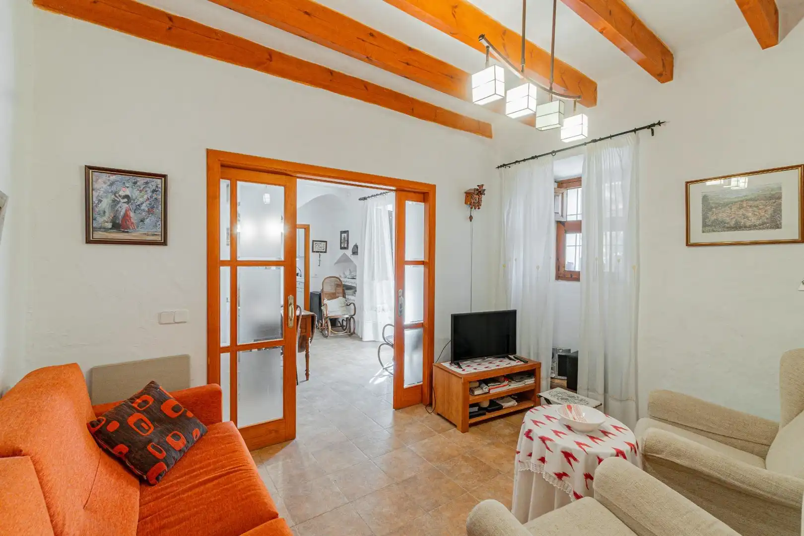 Sala de estar de Finca rústica en venta en Puigpunyent con Jardín privado, Terraza y Trastero