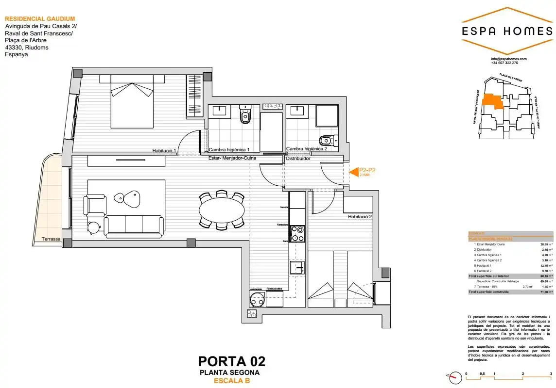 Piso en venta en PAU CASALS, Riudoms