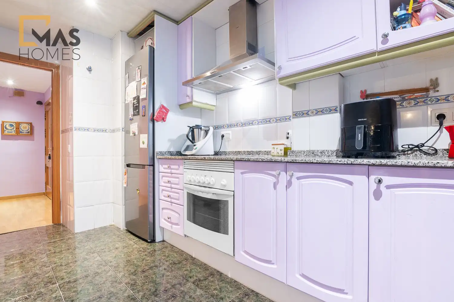 Küche von Wohnung zum Verkauf in Terrassa mit Klimaanlage, Heizung und Terrasse