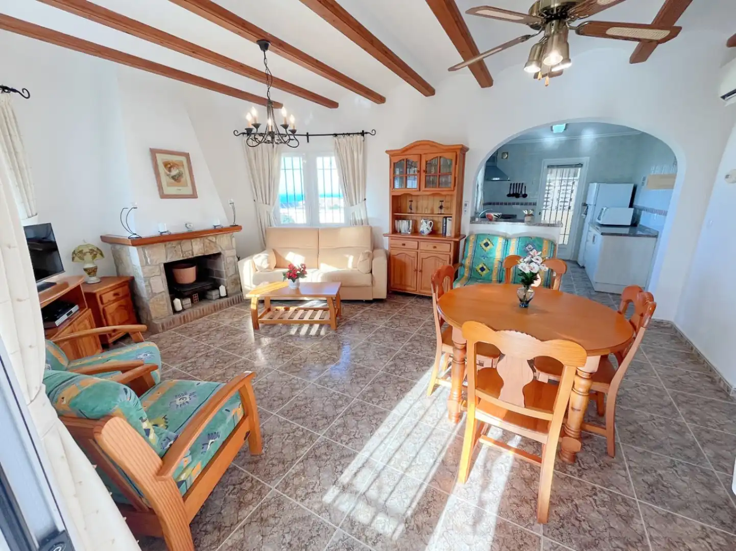 Living room of Houses for sale in El Ràfol d'Almúnia  with Air Conditioner, Heating and Terrace