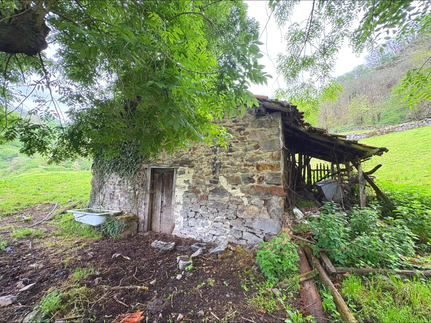 Vista exterior de Casa o chalet en venta en Aller con Jardín privado