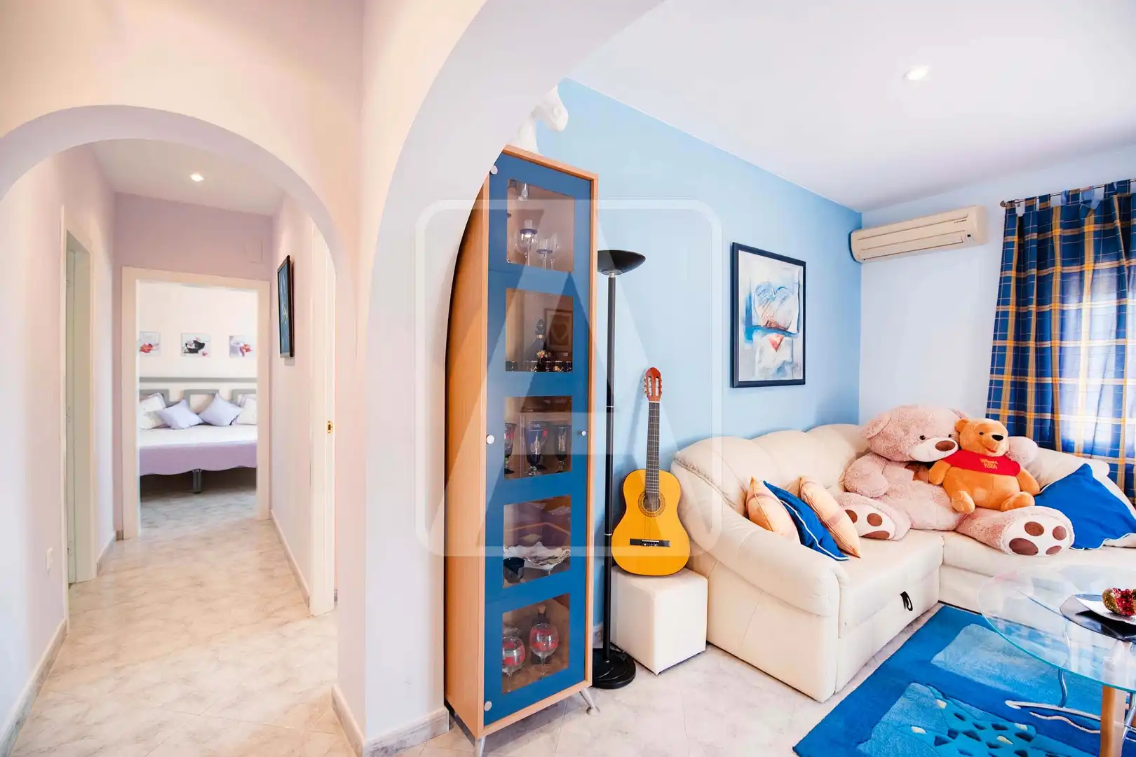 Bedroom of Houses for sale in Calpe / Calp  with Air Conditioner, Private garden and Terrace
