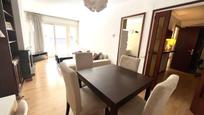 Dining room of Flat for sale in Girona Capital  with Heating, Parquet flooring and Furnished