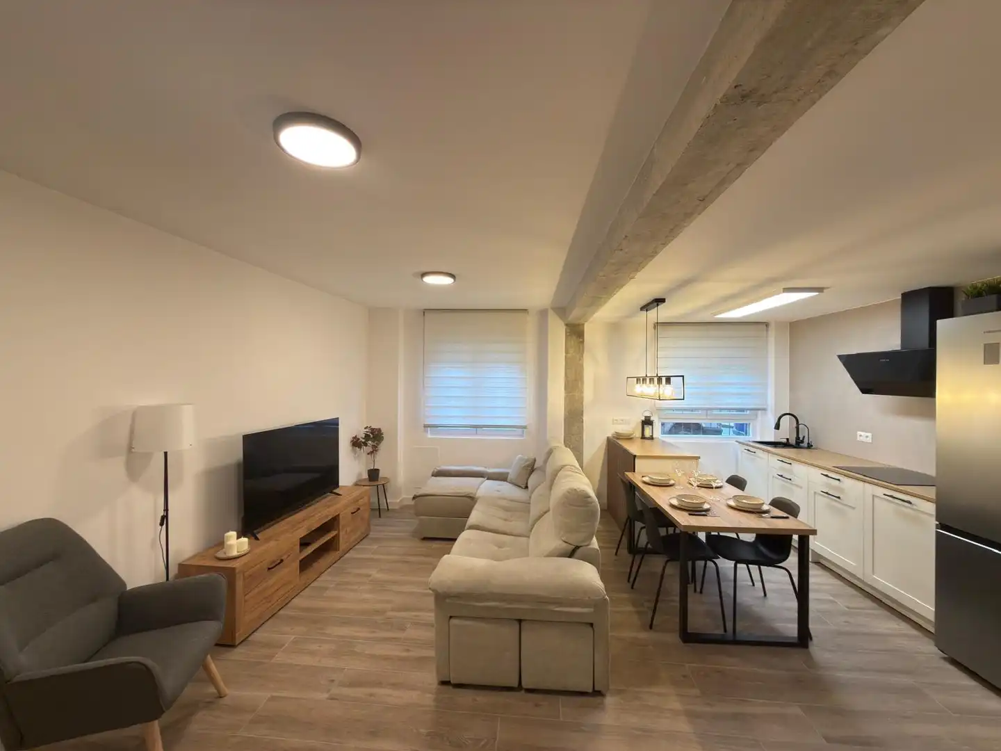 Sala de estar de Piso en venta en Oviedo  con Amueblado