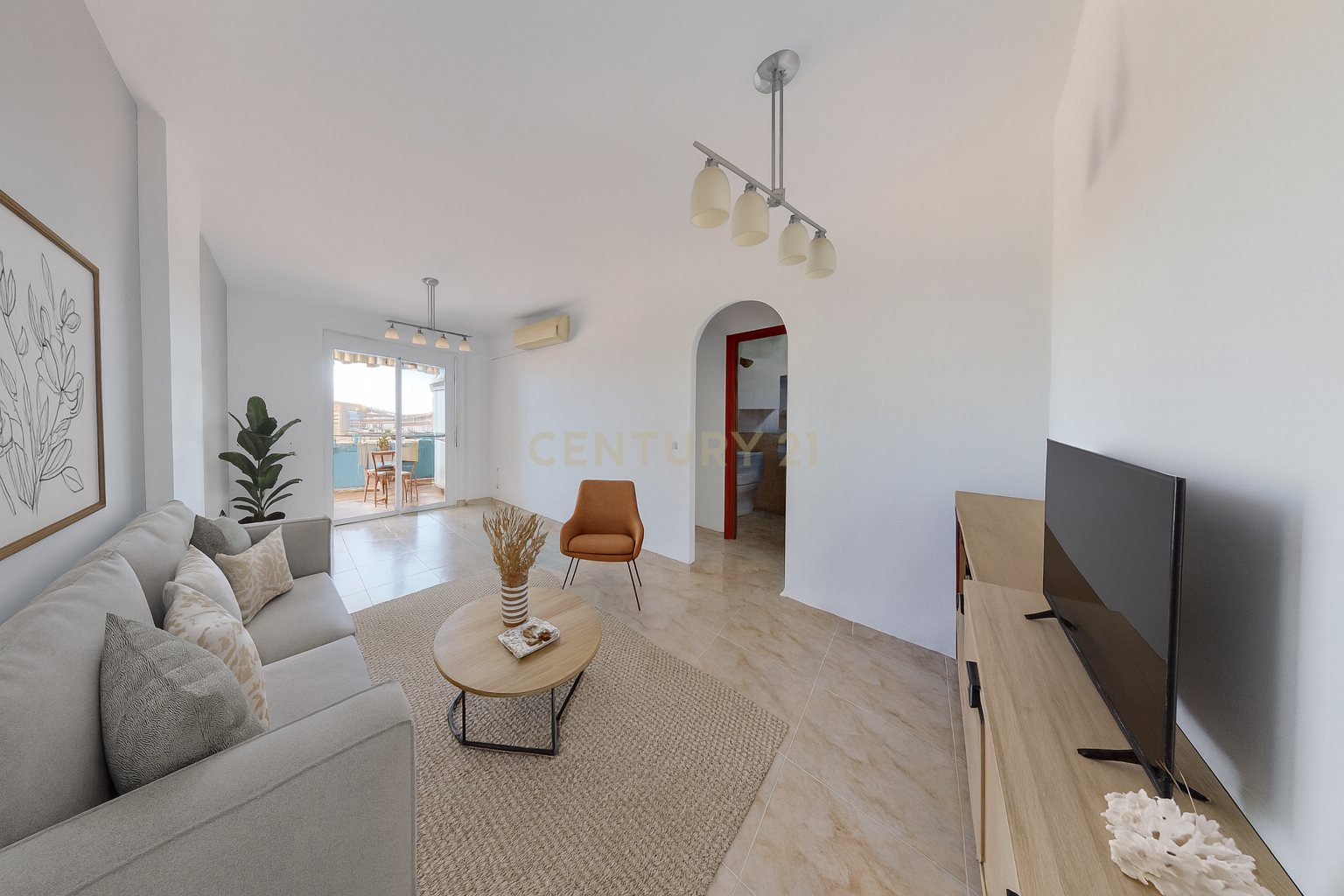 Living room of Flat for sale in Benalmádena  with Air Conditioner, Terrace and Swimming Pool