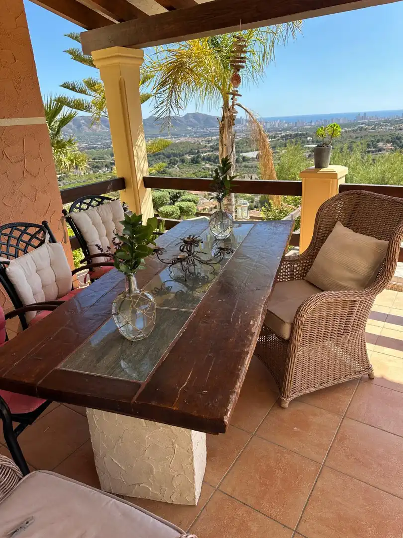 Terrace of Houses for sale in L'Alfàs del Pi  with Air Conditioner, Private garden and Terrace