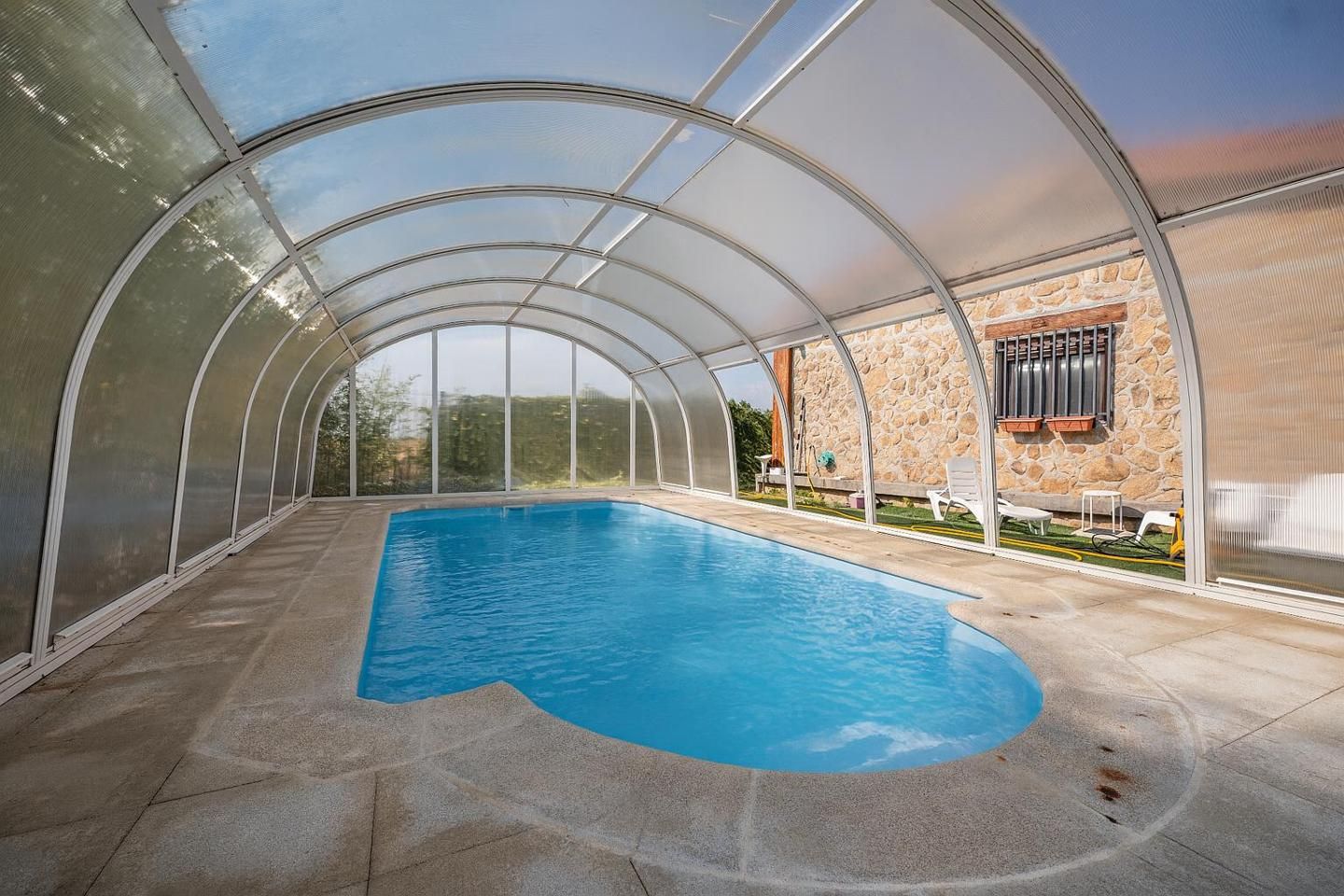 Swimming pool of House or chalet for sale in Riocabado  with Heating, Private garden and Swimming Pool