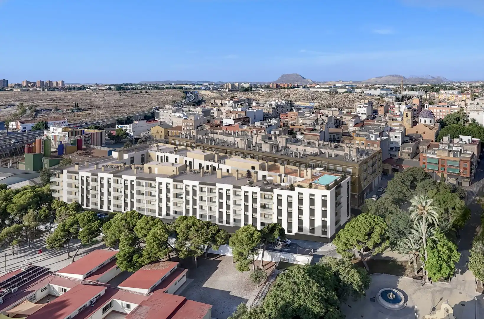 Vista exterior de Piso en venta en Alicante / Alacant con Balcón y Piscina comunitaria