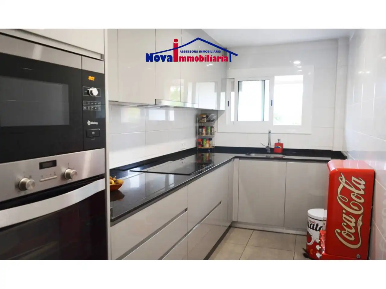 Kitchen of Flat for sale in Viladecans  with Parquet flooring, Furnished and Balcony