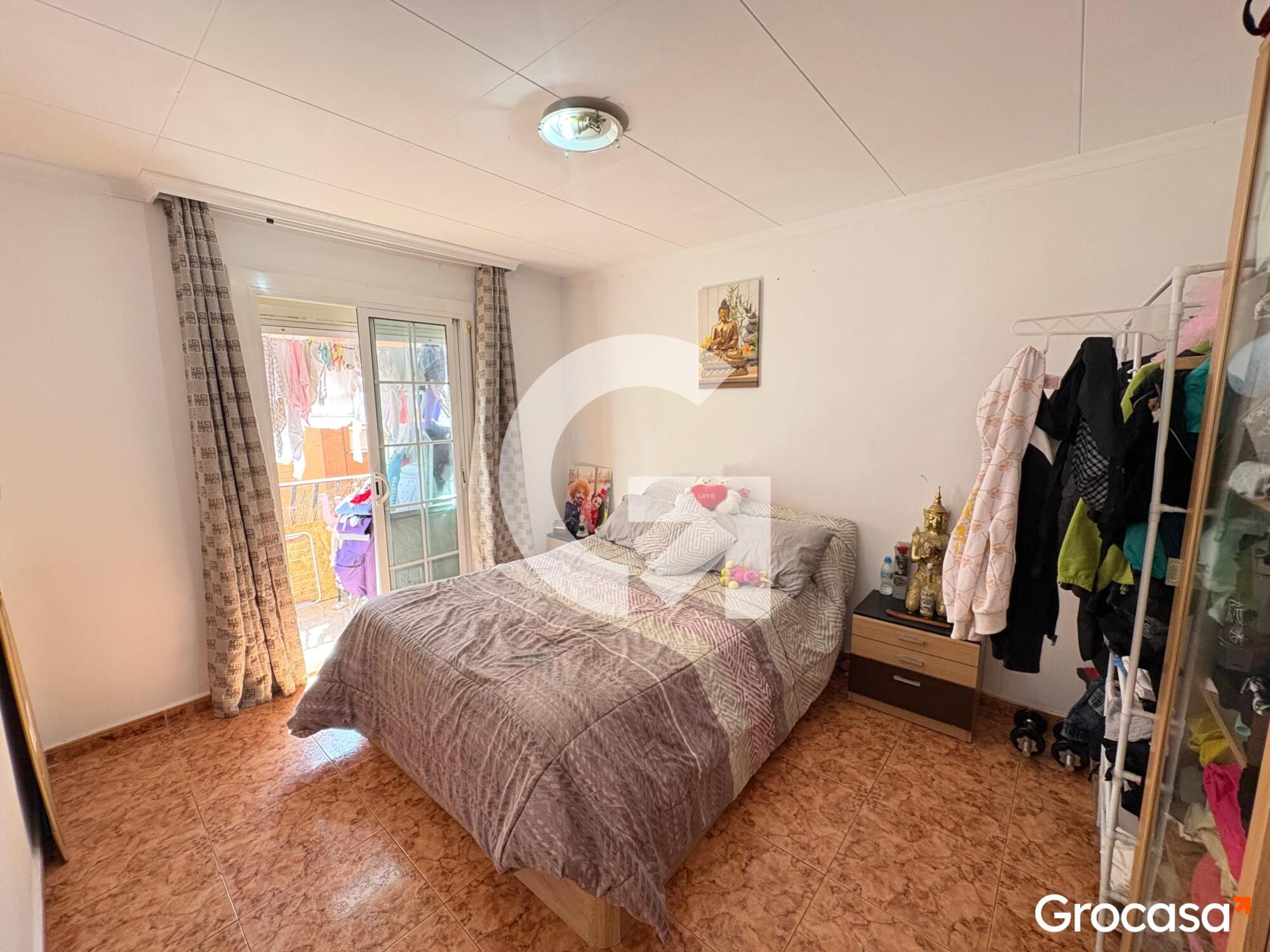 Bedroom of Flat for sale in Mataró  with Oven, TV and Balcony