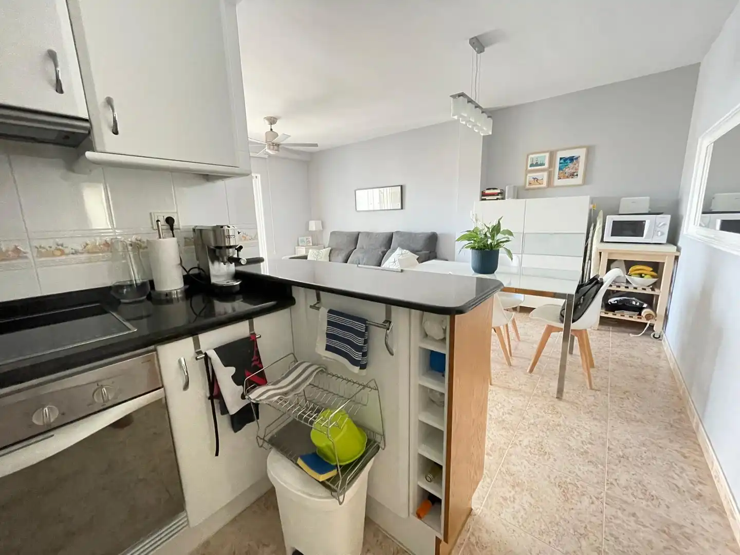 Cuina de Apartament en venda en Moncofa amb Terrassa, Moblat i Forn