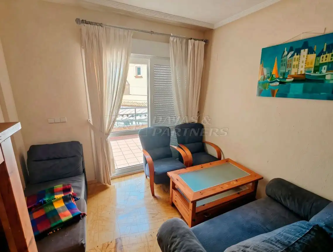 Wohnzimmer von Wohnungen zur Miete in Orihuela mit Klimaanlage, Terrasse und Schwimmbad