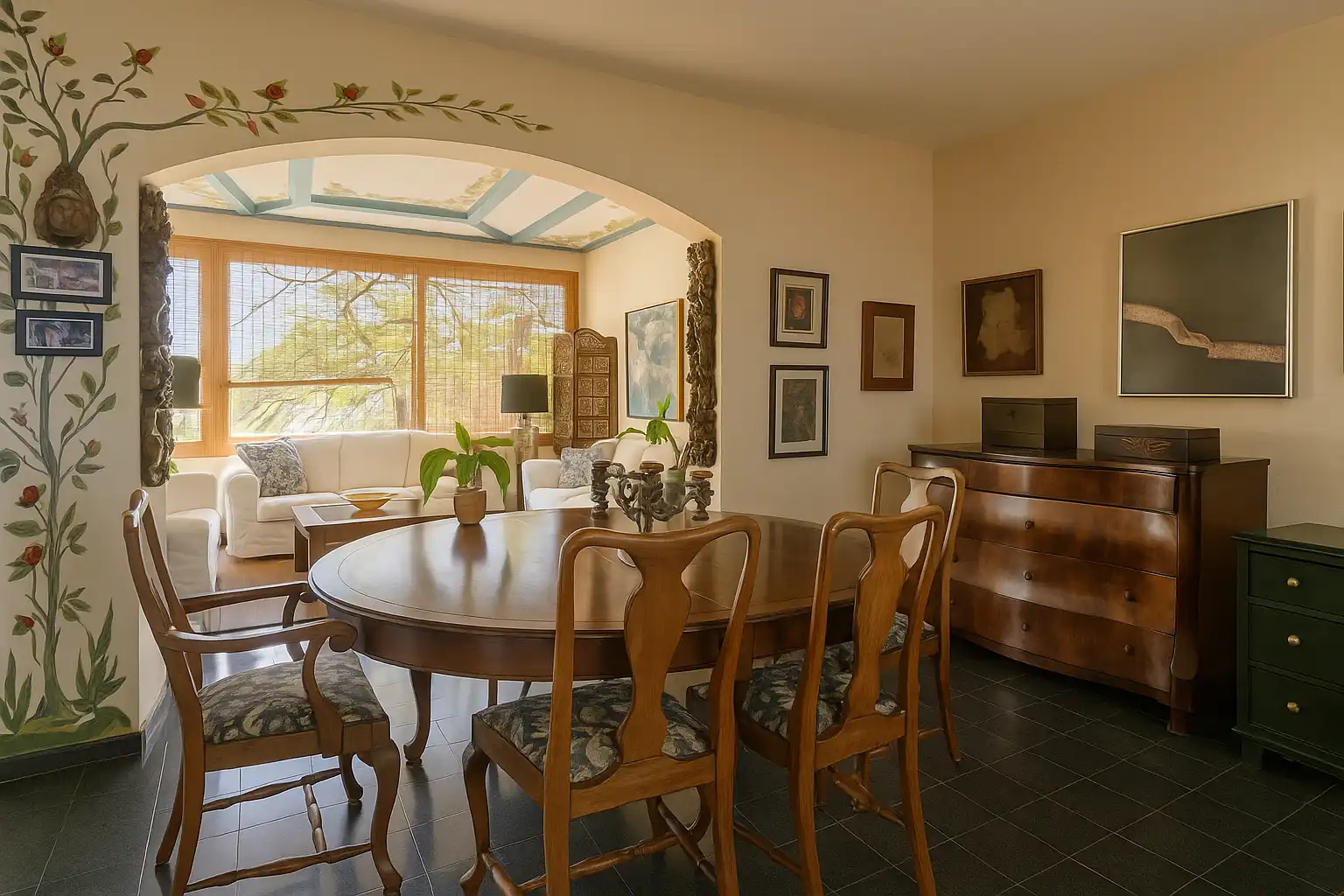 Comedor de Casa o chalet en venta en Santa Cruz de Tenerife con Jardín privado, Parquet y Terraza