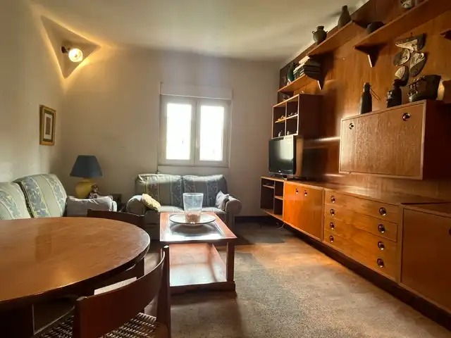 Living room of Flat for sale in Santander  with Heating, Private garden and Furnished