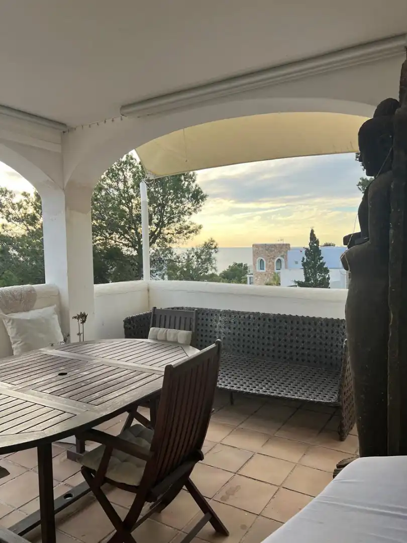 Terraza de Casa adosada de alquiler en Sant Josep de sa Talaia con Aire acondicionado, Jardín privado y Terraza
