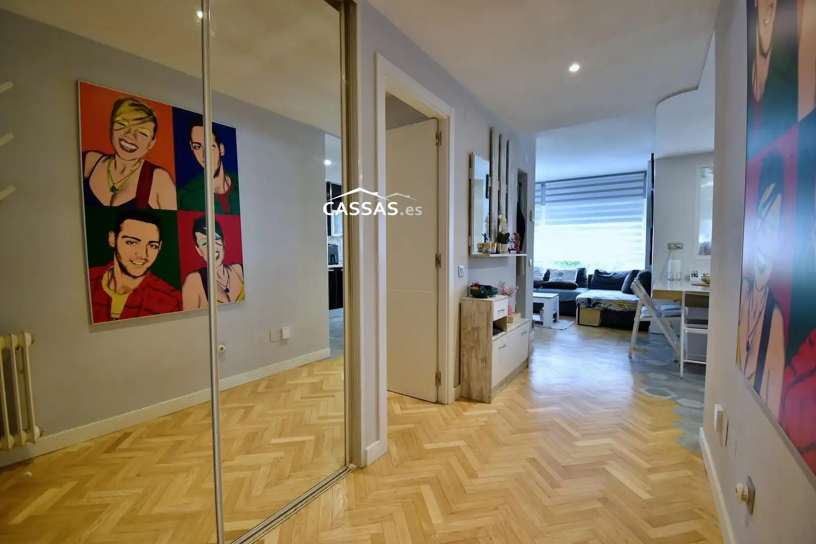 Living room of Flat for sale in Torrejón de Ardoz  with Air Conditioner, Heating and Parquet flooring