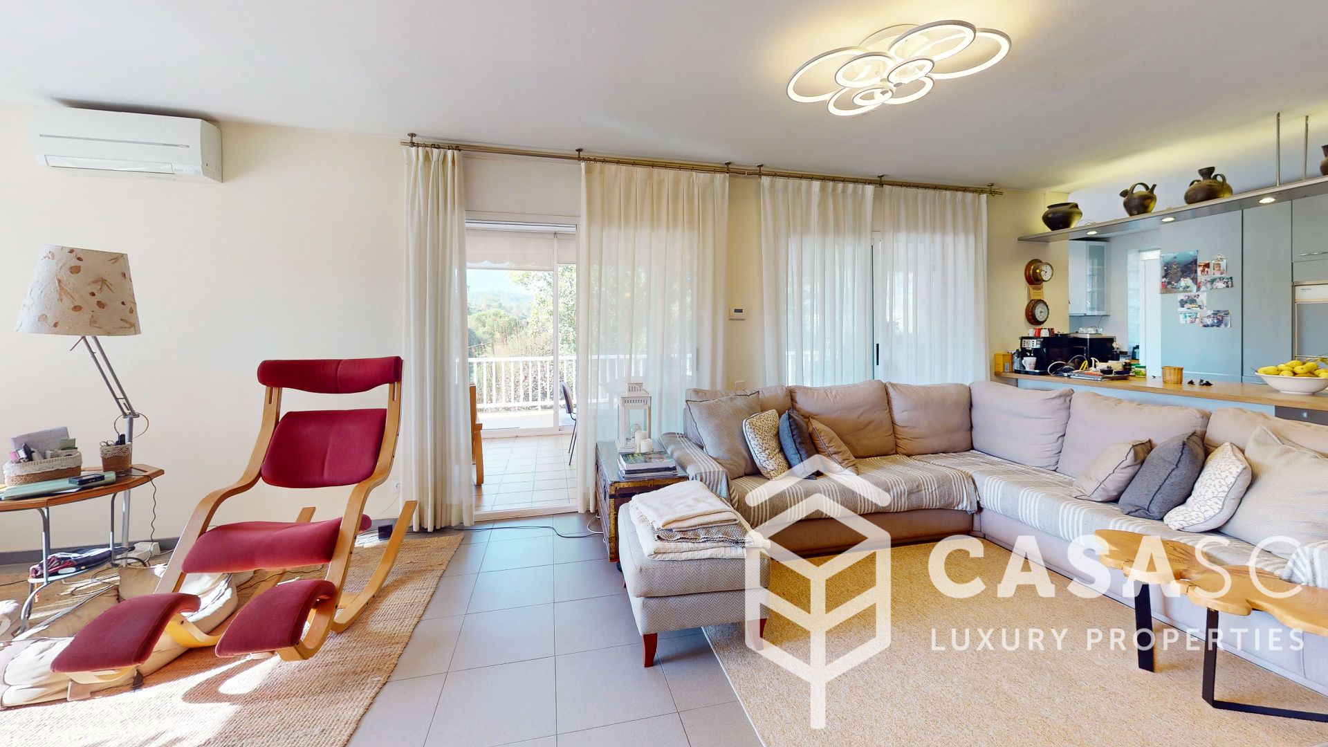 Living room of House or chalet for sale in Sant Cugat del Vallès  with Air Conditioner, Heating and Private garden