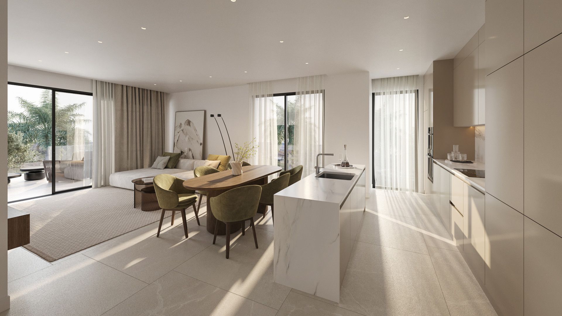 Living room of Apartment for sale in Estepona  with Terrace, Storage room and Swimming Pool