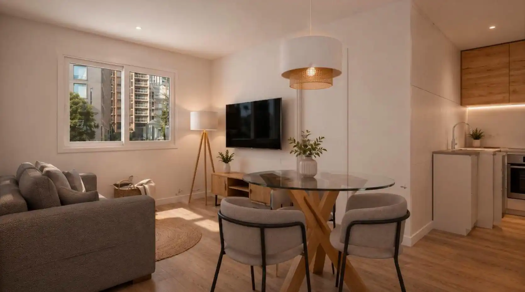 Sala de estar de Piso en venta en L'Hospitalet de Llobregat