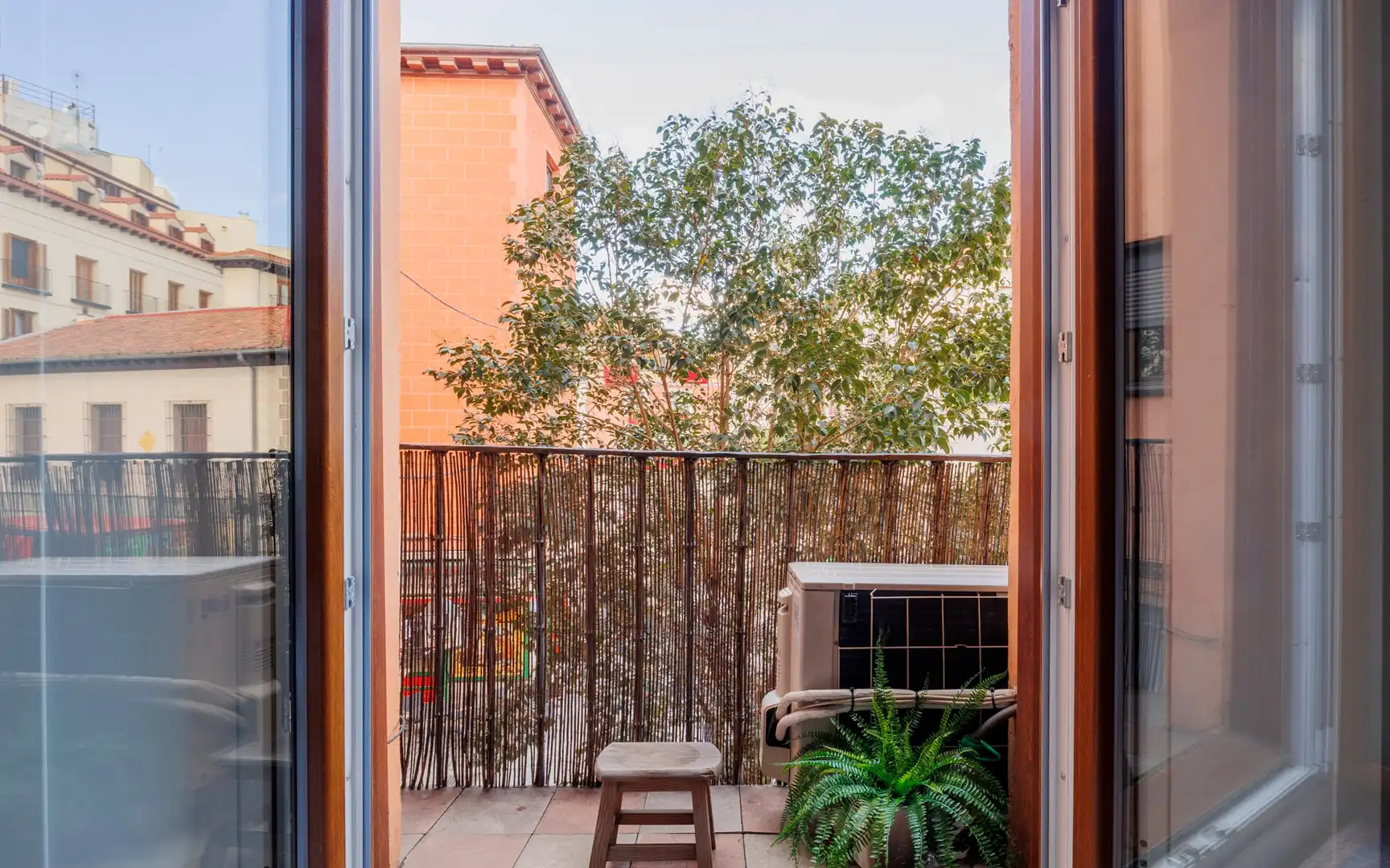 Terraza de Piso de alquiler en Madrid con Aire acondicionado, Calefacción y Amueblado