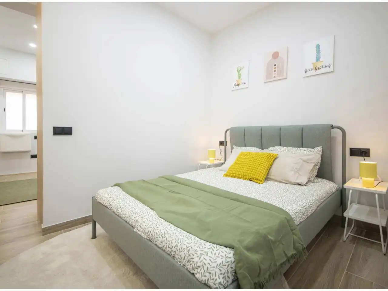 Schlafzimmer von Wohnung zum Verkauf in L'Hospitalet de Llobregat mit Klimaanlage, Heizung und Parkett