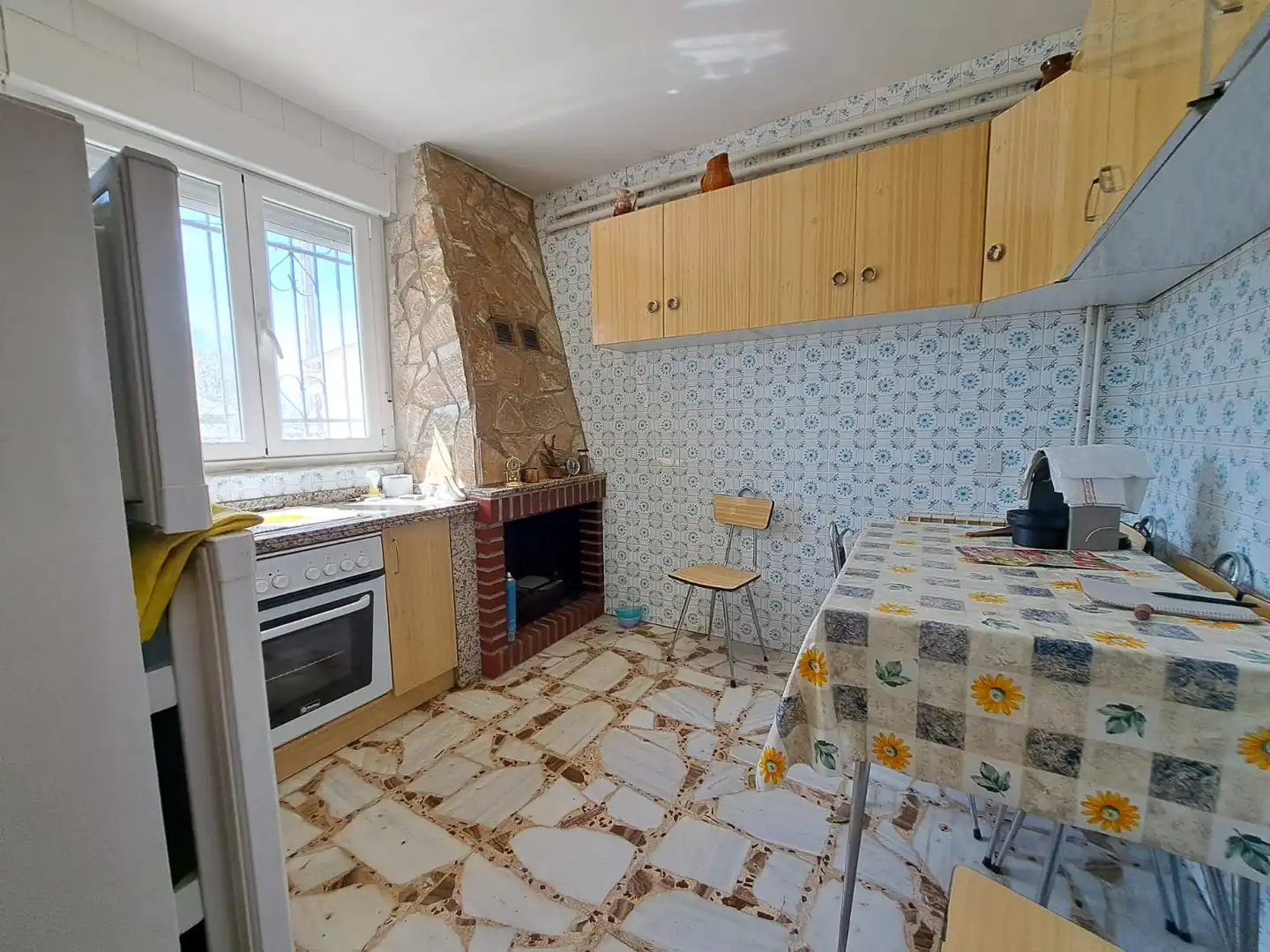 Cocina de Casa o chalet en venta en Villasabariego con Calefacción, Parquet y Amueblado